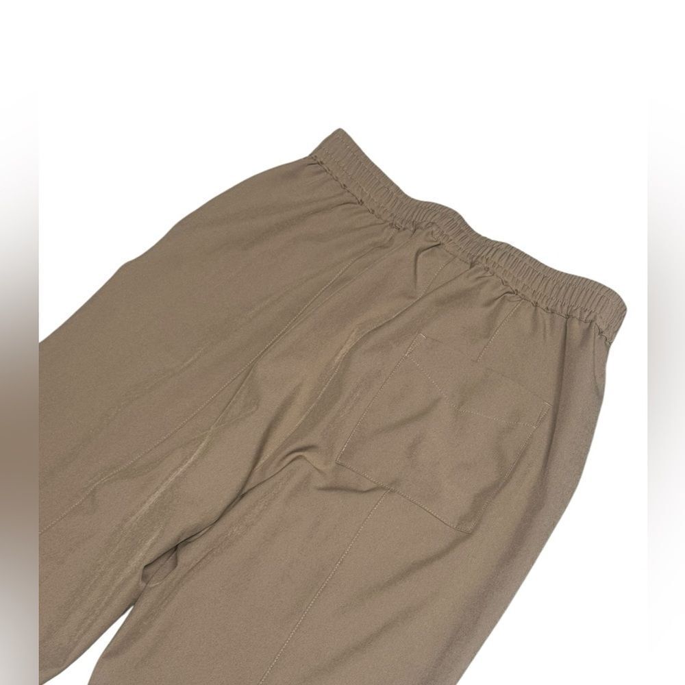 Women's Varley Everyly Turnup Taper Taupe Stone stretch twill Pants sz medium - Picture 5 of 10